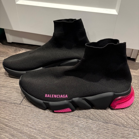 Balenciaga WOMEN'S SPEED KNIT SNEAKER - Pink - Picture 2 of 4